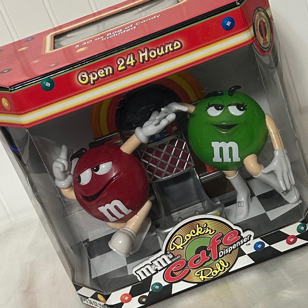 M&M's Rock'n Cafe Roll Candy Dispenser Multicolor New Jukebox 50s Retro Vintage